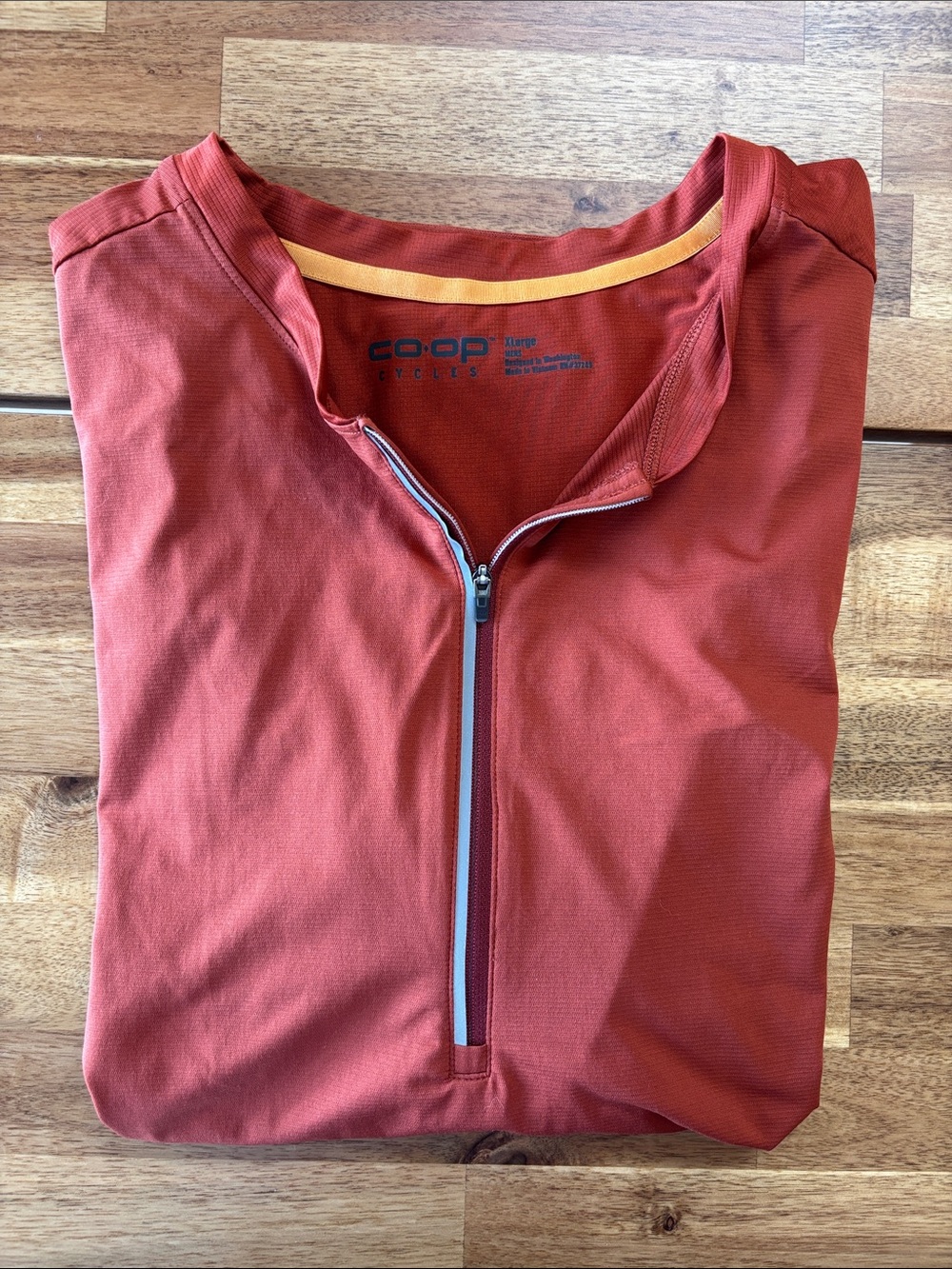 Men’s Short Sleeve Half-Zip Cycling Shirt XL
